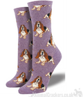 Women's Socksmith Hound Dog design socks, one size, quality fabric