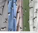 German Shepherd print cotton mix ladies Scarf Sarong Alsatian dog lover gift