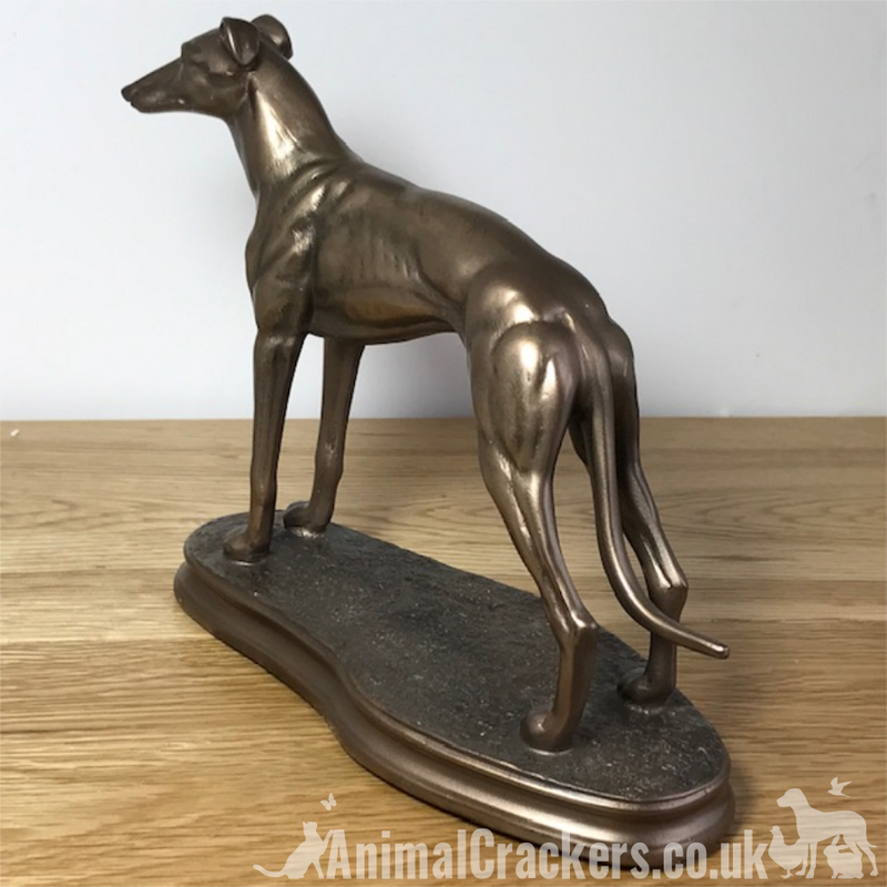 Single Greyhound figurine in Cold Cast Bronze, from Beauchamp