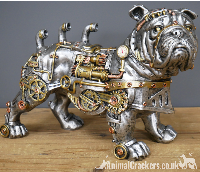 Steampunk Bulldog, novelty ornament, great Dog lover gift