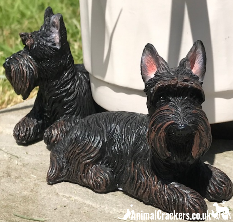 SET OF 3 Scottie Dog shaped plant pot stands or garden ornaments, Scottish Terrier lover gift