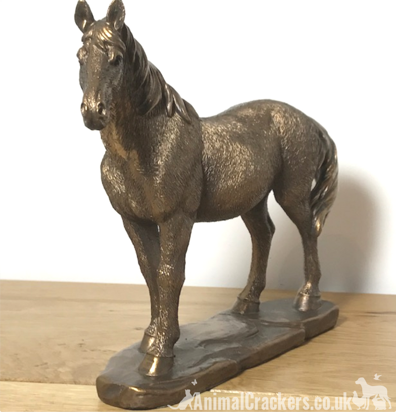 Horse Pony ornament sculpture figurine, quality Leonardo Bronzed  Reflections, gift boxed