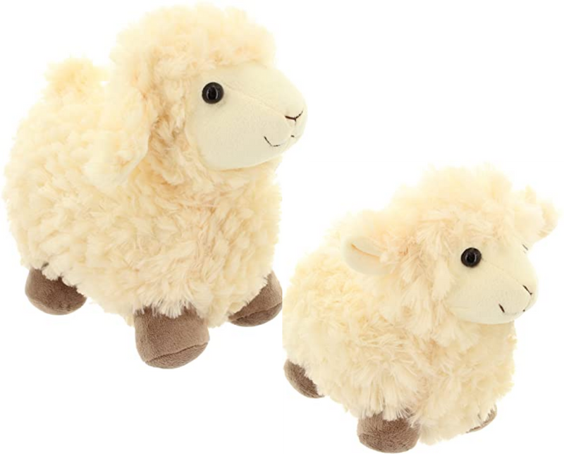 Plush Soft standing 'Sharon & Sally' Sheep children's toy or nursery decoration, in two sizes, great sheep lover gift