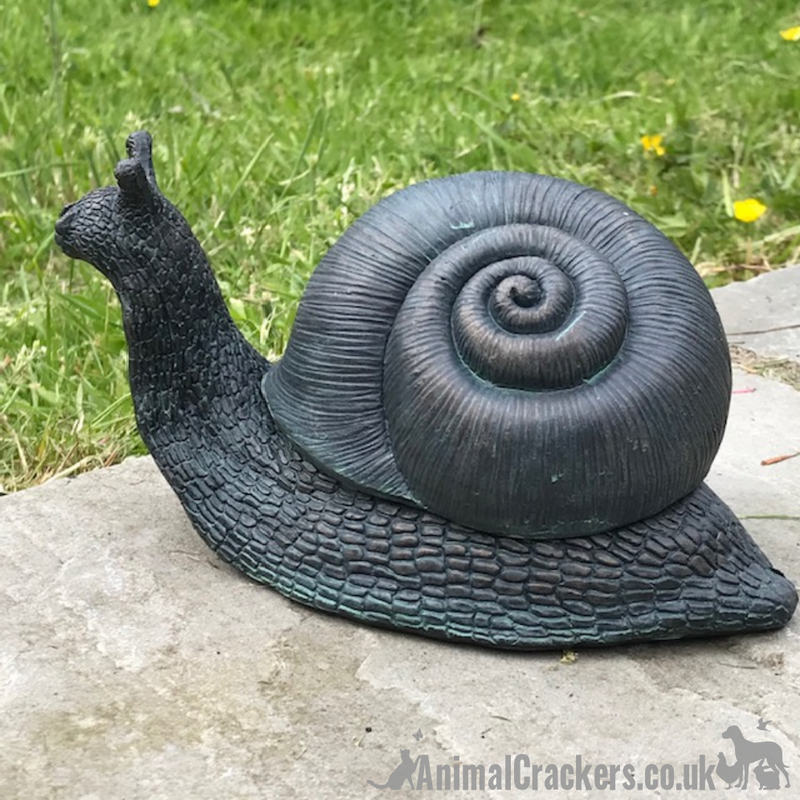 Bronze effect Snail KEY KEEPER /KEY SAFE/ KEY HIDE or trinket box, snail or garden pond lover gift