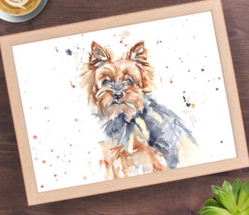 Yorkshire Terrier Laptray Leonardo Leonardo Man's Best Friend hard top padded Tray novelty Dog lover gift