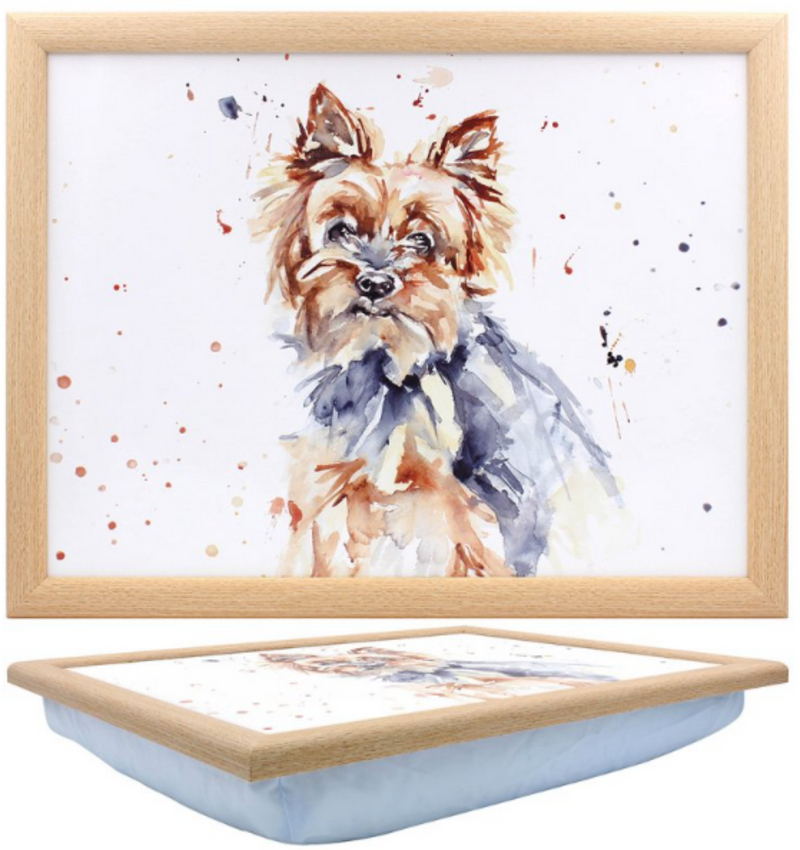 Yorkshire Terrier Laptray Leonardo Leonardo Man's Best Friend hard top padded Tray novelty Dog lover gift