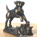 Bronze effect Jack Russell Terrier ornament figurine designed by Harriet Glen, Dog Lover Gift
