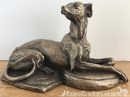 Laying Whippet Figurine Solid Cold Cast Bronze Sculpture Designed By Harriet Glen