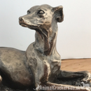 Laying Whippet Figurine Solid Cold Cast Bronze Sculpture Designed By Harriet Glen