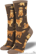 Womens Socksmith quality socks with Golden Retrievers image, One Size, Retriever Dog lover gift