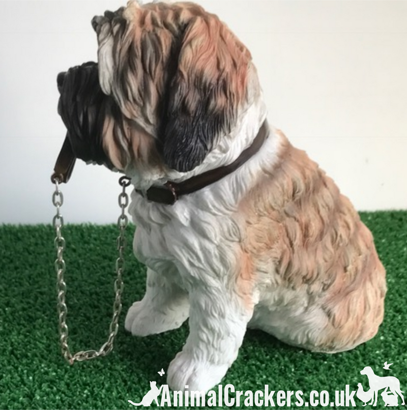 Large 17cm Brown Shih Tzu ornament figurine quality Leonardo walkies range boxed