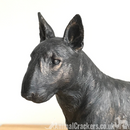 24cm English Bull Terrier ornament figurine decoration dark bronze effect Dog Lover Gift