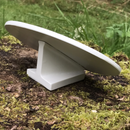 Cat memorial plaque oval shape marble effect grave marker or pet loss gift