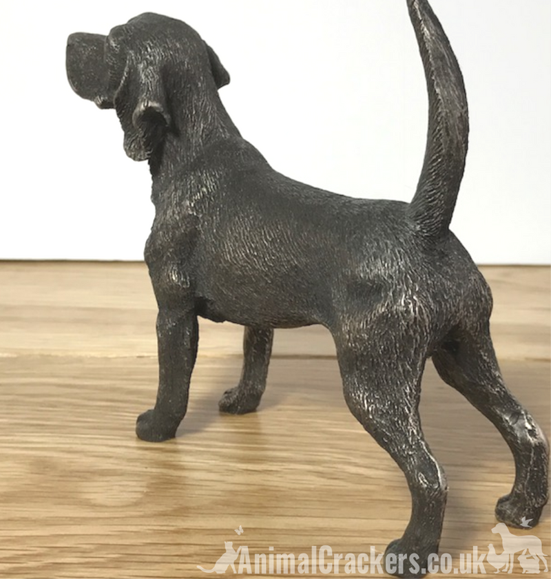 Cold Cast Bronze Beagle quality sculpture ornament figurine statue gift boxed