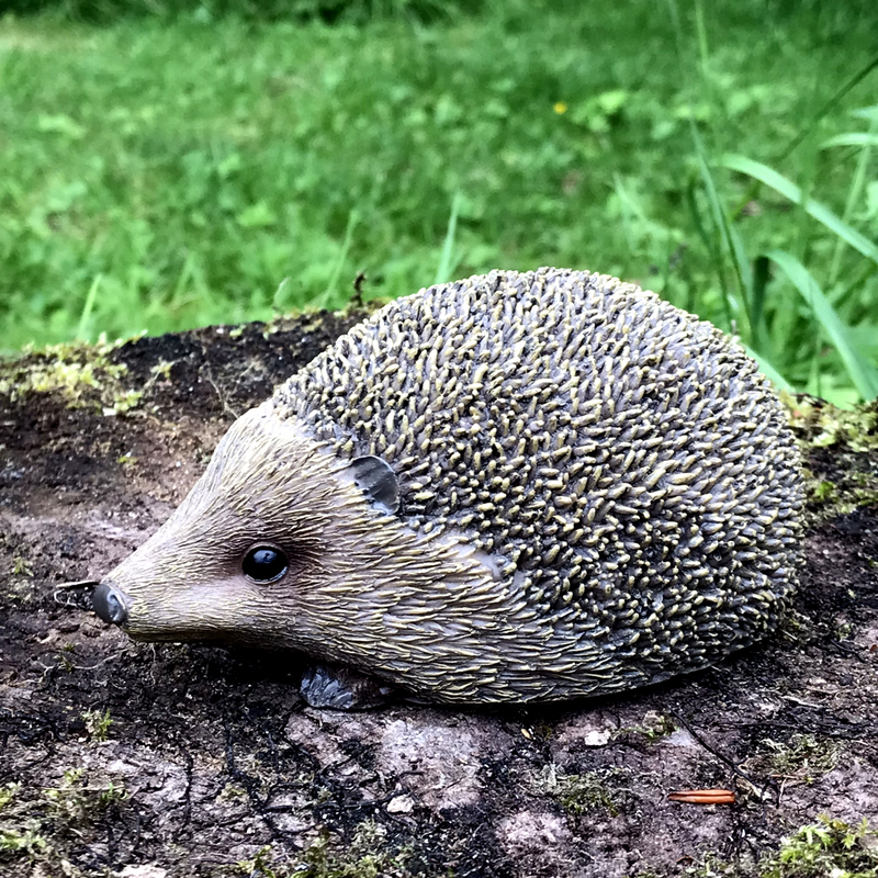 SET OF 2 HEDGEHOGS indoor or outdoor ornaments, hedgehog lover gift