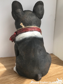 French Bulldog with 'Bone Jour!' play on words sign ornament, novelty Frenchie lover gift