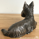 Laying Scottish Terrier figurine by Beauchamp Bronze, in solid Cold Cast Bronze