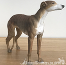 Brindle Greyhound ornament sculpture statue lifelike Leonardo figurine, boxed