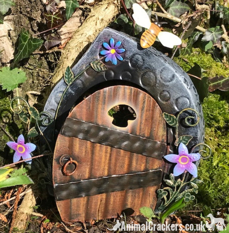 Metal Fairy Door and Wishing Well garden ornaments decorations fairy lover gift