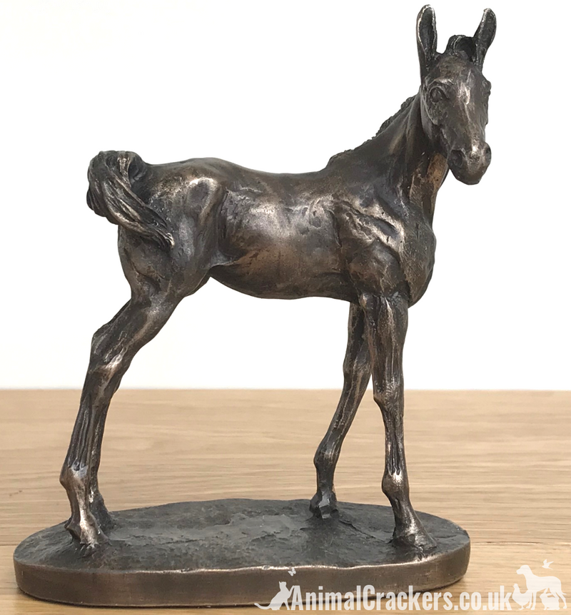 Adorable Foal ornament in Cold cast Bronze by David Geenty, quality horse lover gift