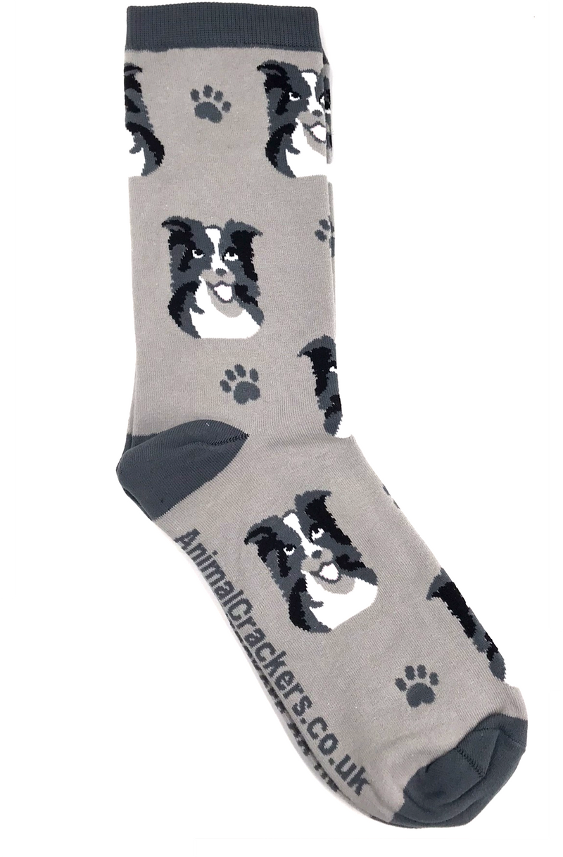 Ladies Border Collie socks One Size quality cotton mix Sheep Dog lover gift