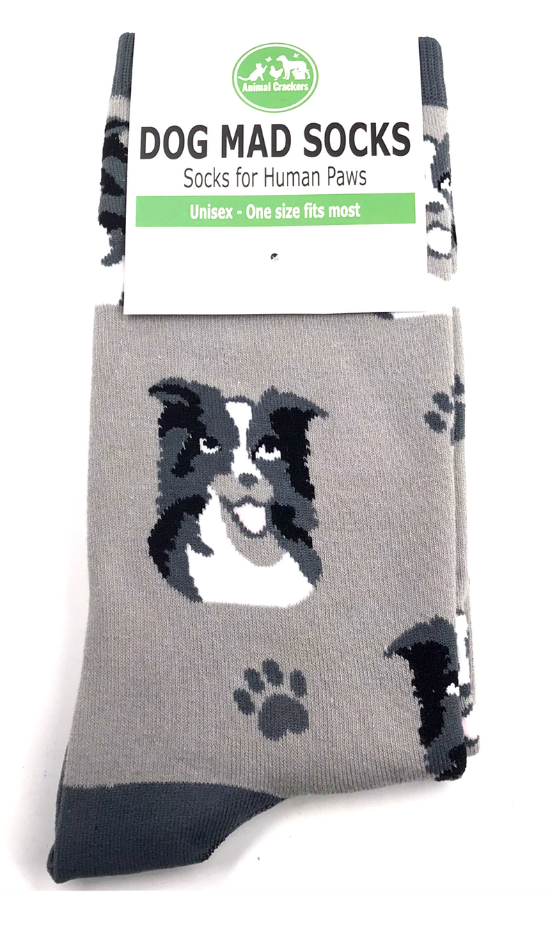 Ladies Border Collie socks One Size quality cotton mix Sheep Dog lover gift
