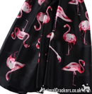 PURE SILK Flamingo scarf headscarf neckerchief in Pink or Black