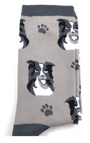 Ladies Border Collie socks One Size quality cotton mix Sheep Dog lover gift