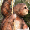 Jo the Sloth large swinging sloth on rope tree garden decoration