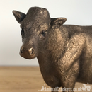 Cow ornament figurine quality Leonardo Bronzed range, dairy farmer gift, boxed