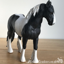 Piebald Black & White Cob ornament Leonardo coloured horse pony lover gift boxed