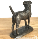 Bronze Border Terrier ornament figurine by Harriet Glen, quality dog lover gift