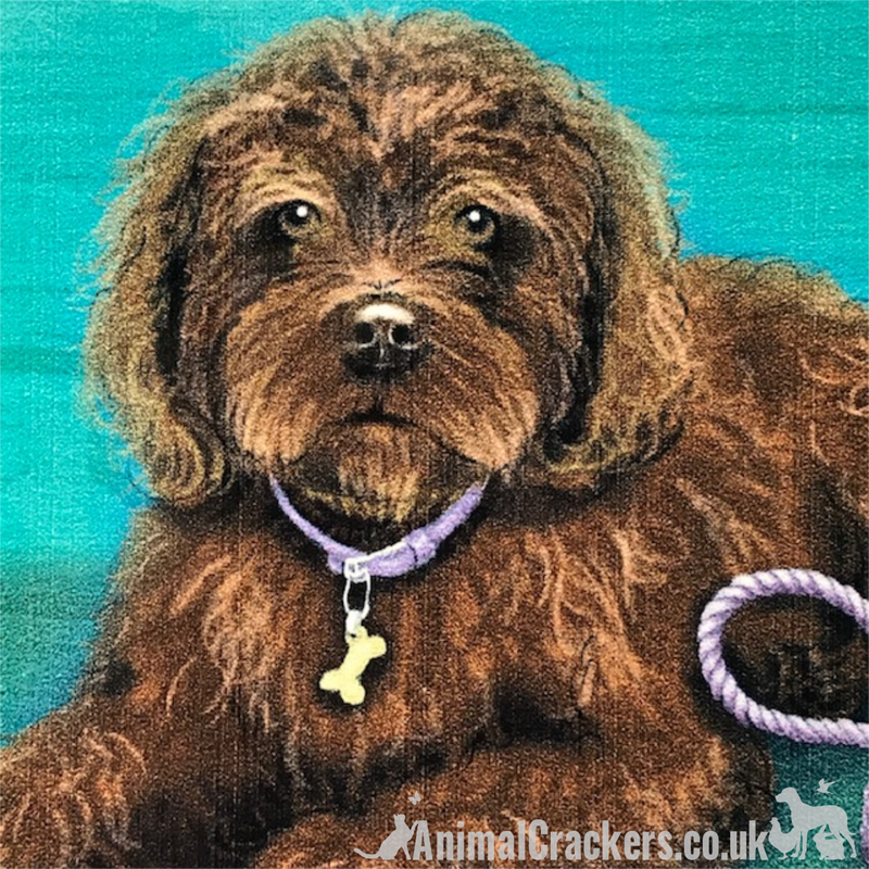 20cm Metal old style Brown Cockapoo Cocker Poodle breed character hanging sign