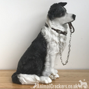 Large Border Collie Sheepdog Lassie ornament sculpture figurine Leonardo, boxed