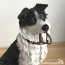 Large Border Collie Sheepdog Lassie ornament sculpture figurine Leonardo, boxed