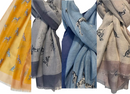 Ladies lightweight Dalmatian design Scarf Sarong in choice of colours, great Dog lover gift and stocking filler!