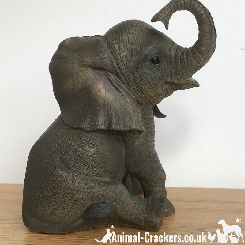 Sitting Elephant Calf ornament figurine Leonardo range elephant lover