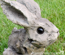 Wood effect rabbit bunny lover gift garden ornament decoration sculpture figure