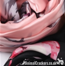 PURE SILK Flamingo scarf headscarf neckerchief in Pink or Black