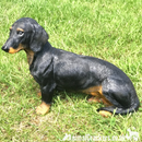 Large sitting Dachshund figurine indoor or garden ornament