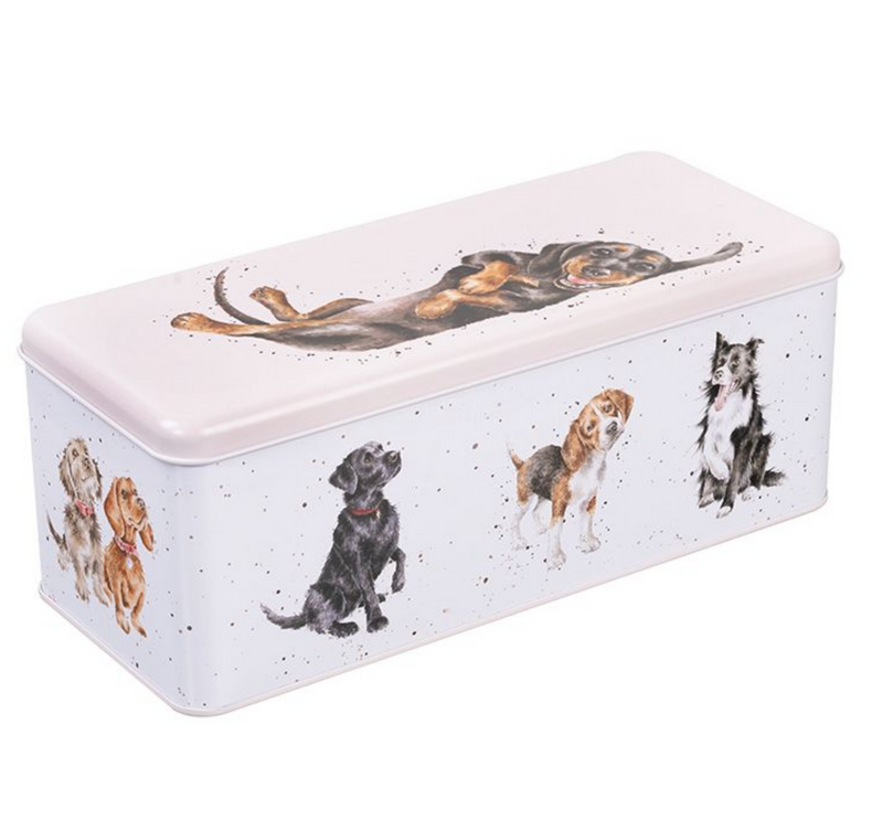 Wrendale Designs 'A Dogs Life' metal cracker or treat storage tin novelty Dog lover gift