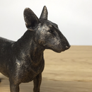 Cold cast bronze English Bull Terrier sculpture ornament, lovely quality Dog lover gift