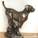 Labrador sculpture designed by David Geenty in heavy weight Cold Cast Bronze