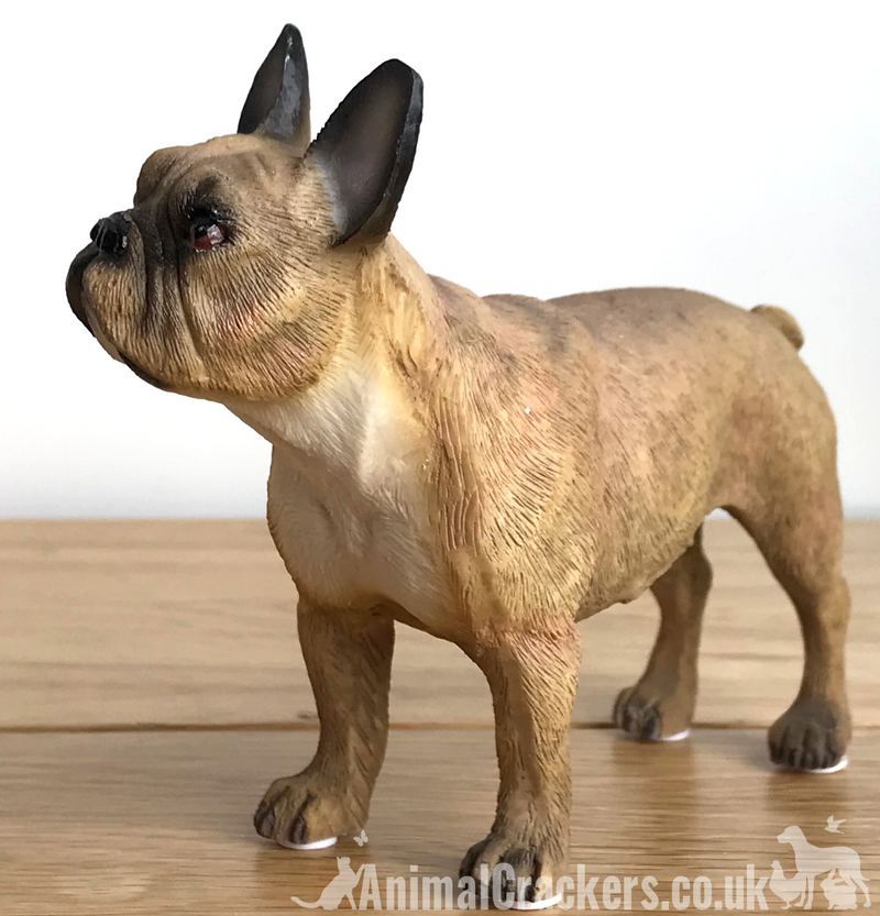 Fawn French Bulldog Frenchie ornament figurine sculpture Leonardo, gift boxed