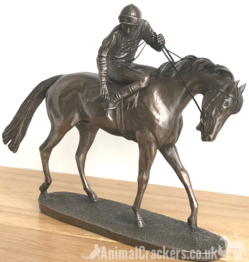 'On Parade' by David Geenty Cold Cast Bronze ornament figurine sculpture, great racehorse lover gift