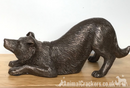Border Collie figurine in heavy weight Cold Cast Bronze, 22cm