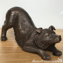 Border Collie figurine in heavy weight Cold Cast Bronze, 22cm