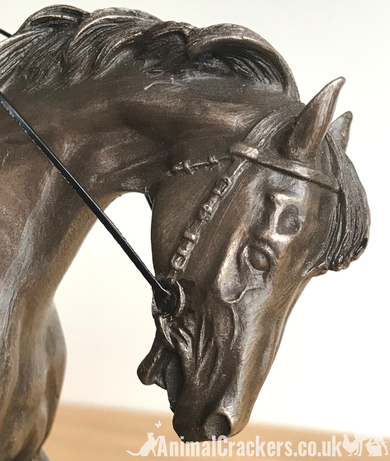 'On Parade' by David Geenty Cold Cast Bronze ornament figurine sculpture, great racehorse lover gift