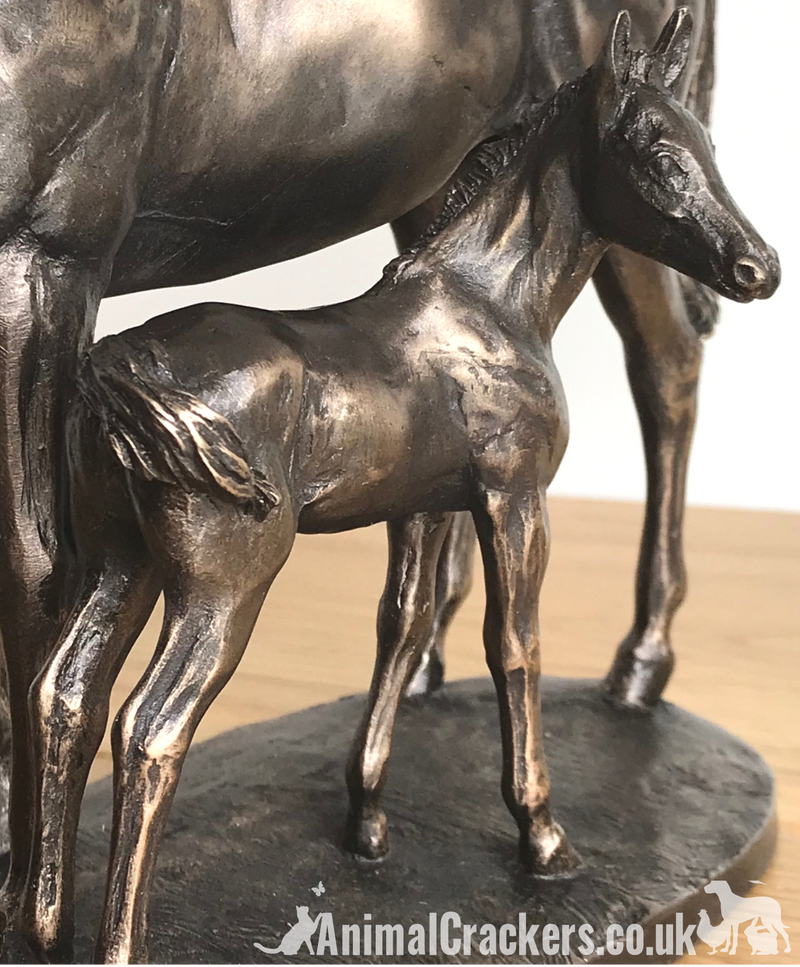 Mare & Foal ornament in Cold Cast Bronze, by David Geenty