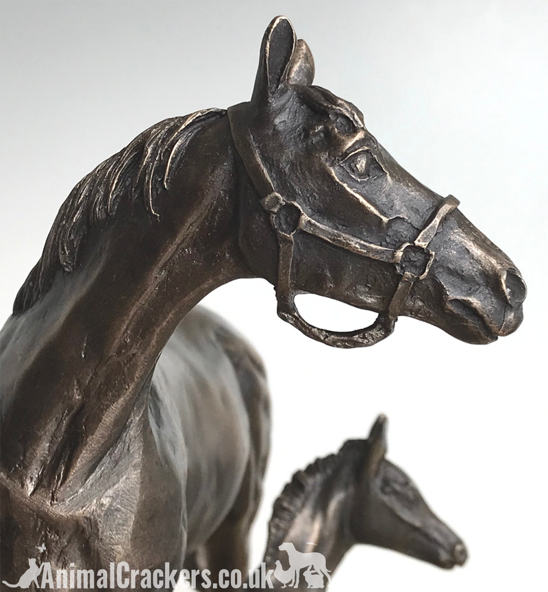 Mare & Foal ornament in Cold Cast Bronze, by David Geenty